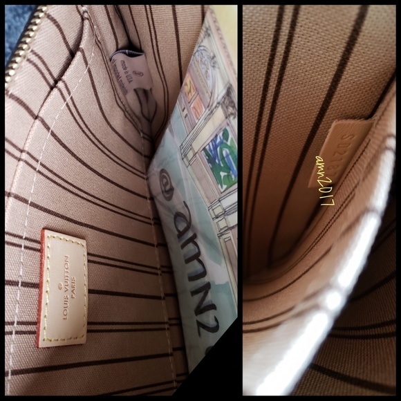 Louis Vuitton Neverfull MM Pochette Pouch Wristlet - Picture 6 of 8